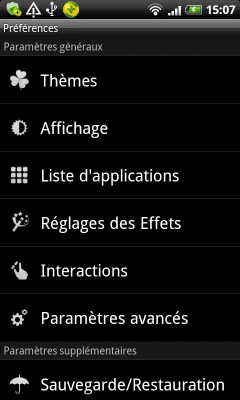 Screenshot of the application GO LauncherEX Catalan language - #2