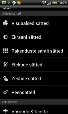 Screenshot of the application GO LauncherEX Estonian language - #2