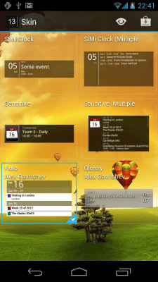 Screenshot of the application Holo SCW Skin - #2
