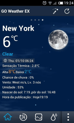 Screenshot of the application Portuguese (Brazilian) GOWeather - #2