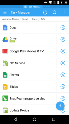 Screenshot of the application ES Task Manager - #3