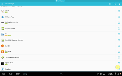 Screenshot of the application ES Task Manager - #8