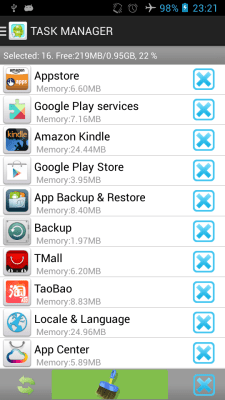 Screenshot of the application TaskManager-MobilePhoneSpeedup - #2