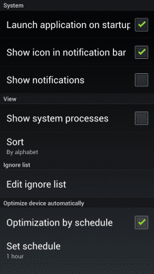 Screenshot of the application Balu Task Manager - #5