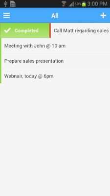 Screenshot of the application Zoho Taskz - #4
