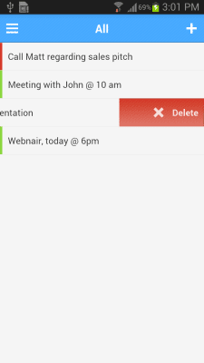 Screenshot of the application Zoho Taskz - #5