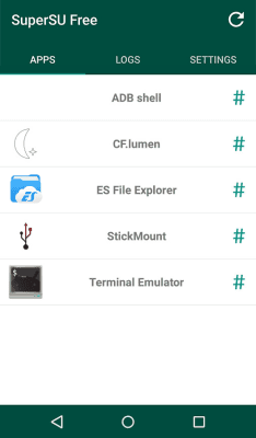Screenshot of the application SuperSU - #2
