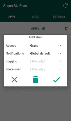 Screenshot of the application SuperSU - #3