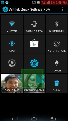 Screenshot of the application AntTek Quick Settings - #2