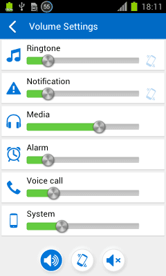 Screenshot of the application Volume Settings (Plugin) - #4