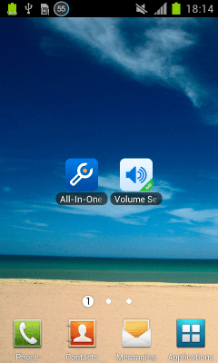 Screenshot of the application Volume Settings (Plugin) - #8