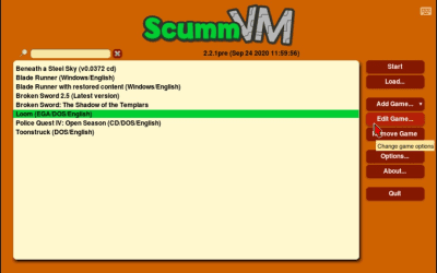 Screenshot of the application ScummVM - #7