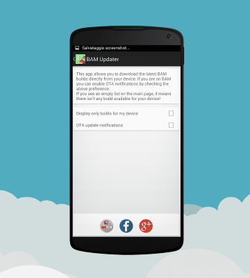 Screenshot of the application BAM Updater - #2