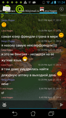Screenshot of the application XMPP(Jabber) module for Ace IM - #2