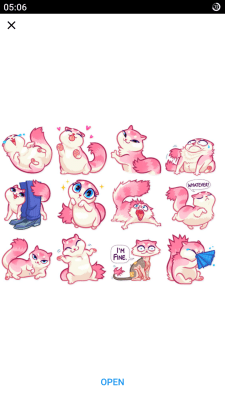 Screenshot of the application StickerPacks for Telegram - #4