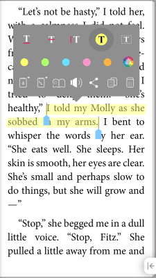 Screenshot of the application Korean Fonts Bookari Reader - #5
