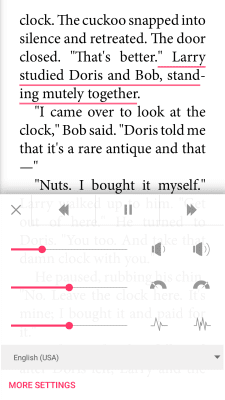 Screenshot of the application Korean Fonts Bookari Reader - #7
