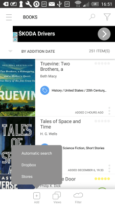 Screenshot of the application Bookari Free - #2