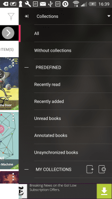 Screenshot of the application Bookari Free - #3