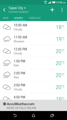 Screenshot of the application HTC Weather - #2
