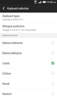 Screenshot of the application HTC Sense Input-CA - #2