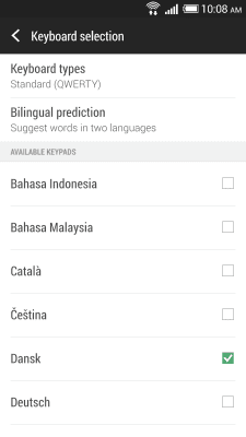 Screenshot of the application HTC Sense Input-DA - #2