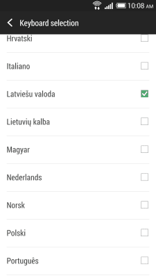 Screenshot of the application HTC Sense Input-LV - #2
