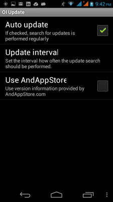 Screenshot of the application OI Update - #2