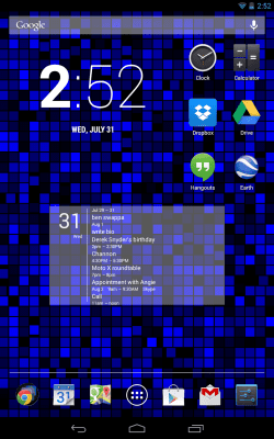 Screenshot of the application MYCOLORSCREEN Simple Calendar Widget - #7