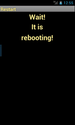 Screenshot of the application Restarting - #8
