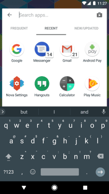 Screenshot of the application Nova Launcher - #4