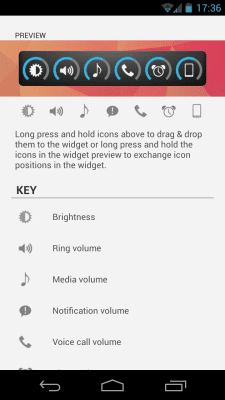 Screenshot of the application Slider Widget - volume - #6