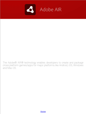 Screenshot of the application Adobe AIR - #2