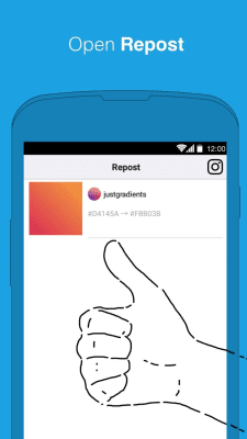 Screenshot of the application Repost for Instagram - #4