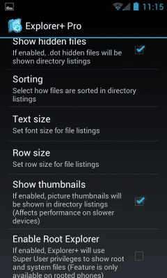 Screenshot of the application Explorer+ File Manager - #4