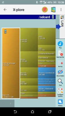 Screenshot of the application X-plore File Manager - #4