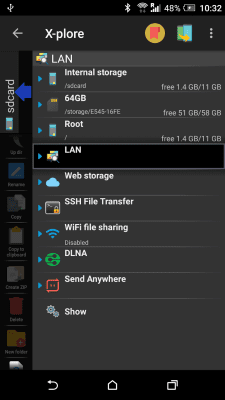 Screenshot of the application X-plore File Manager - #6