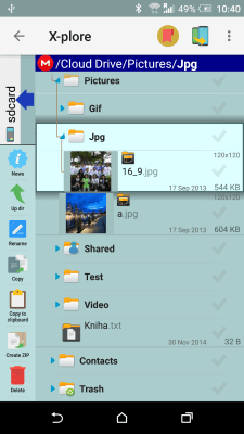 Screenshot of the application X-plore File Manager - #8