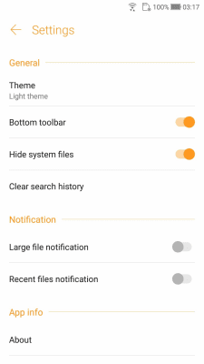 Screenshot of the application ASUS File Manager - #8