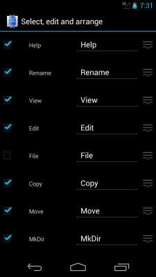 Screenshot of the application Ghost Commander - #7