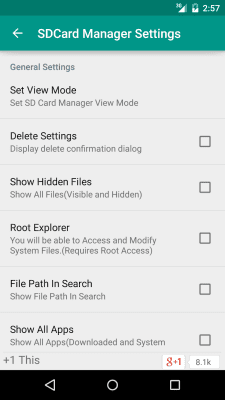 Screenshot of the application SD Card Manager (File Manager) - #5