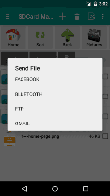 Screenshot of the application SD Card Manager (File Manager) - #6