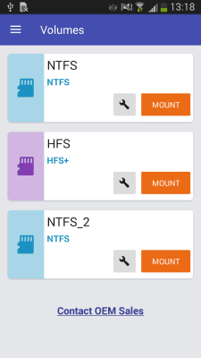 Screenshot of the application Paragon UFSD Root Mounter - #2