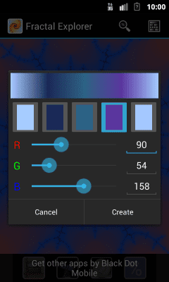 Screenshot of the application Fractal Explorer - #2