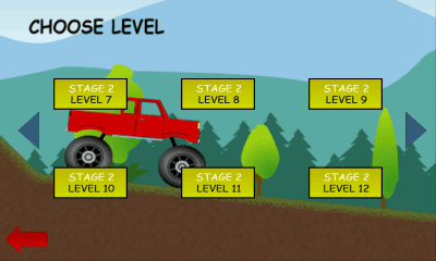 Screenshot of the application Truck Hill Racing - #3