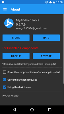 Screenshot of the application My Android Tools - #2