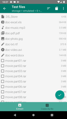 Screenshot of the application Easy Unrar, Unzip & Zip - #4