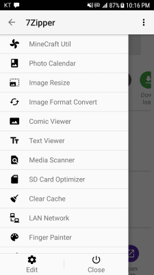 Screenshot of the application 7Zipper - #2