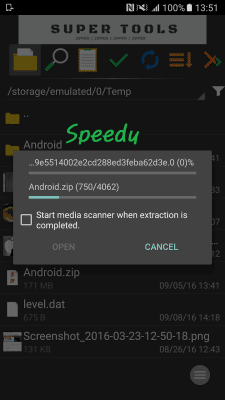 Screenshot of the application Zipper - #8