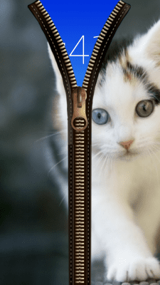 Screenshot of the application Cat Zipper Screen Lock - #3